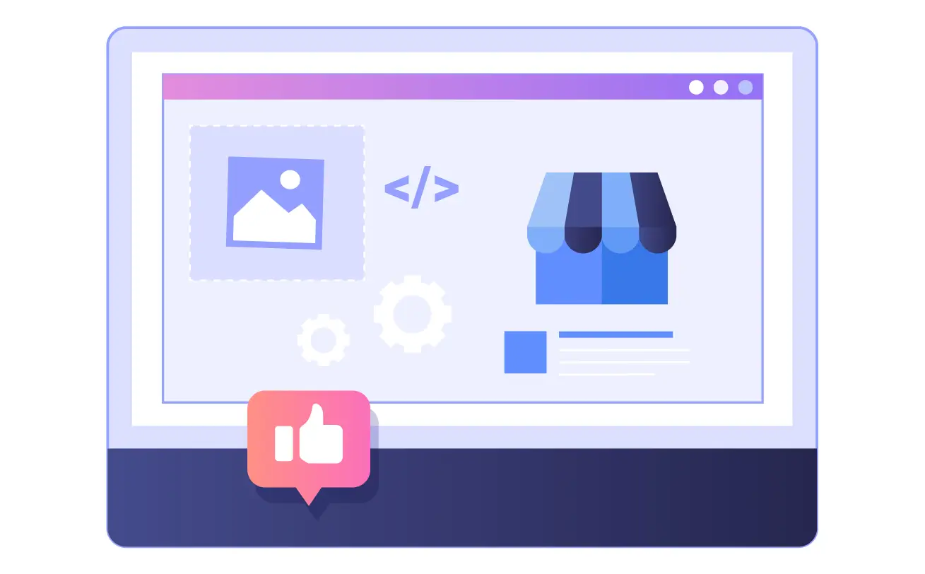 Diagram illustrating steps to create a responsive website, featuring layout adjustments for various screen sizes.