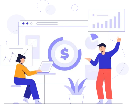 Infographic illustrating steps to earn money through marketing with a focus on local ads.