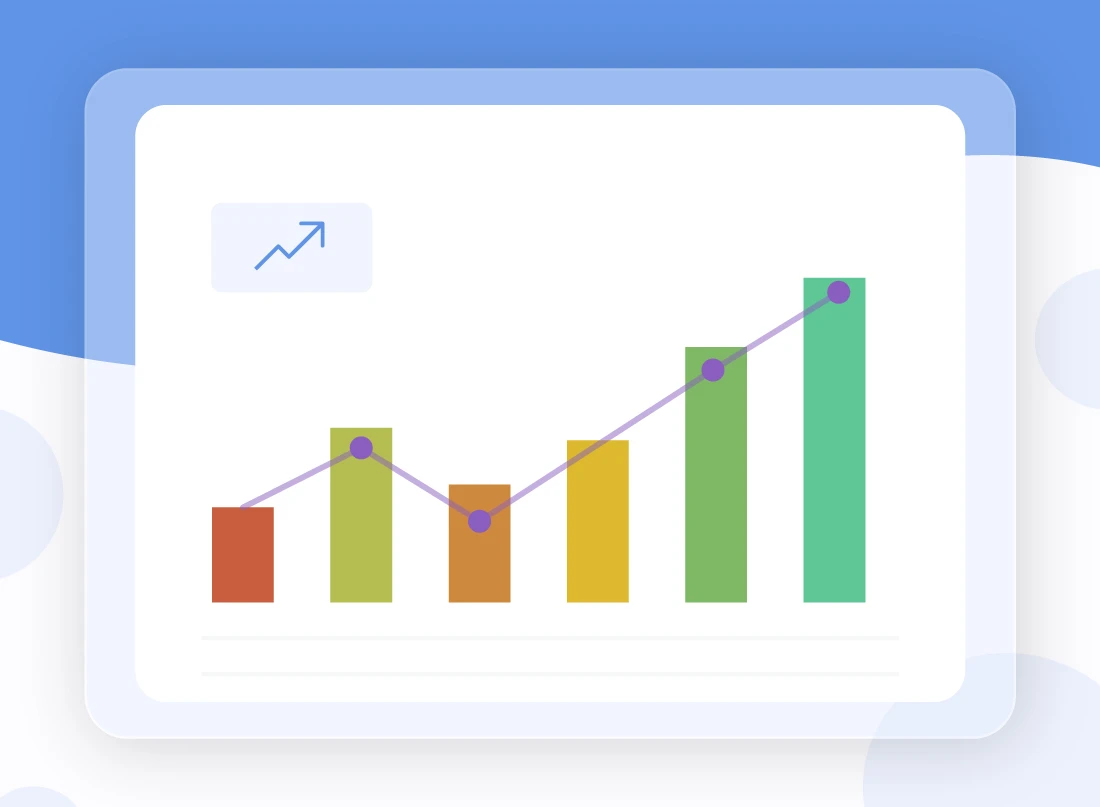 A performance chart from the best local SEO service provider, showing a consistent upward trend in search rankings and organic traffic growth.